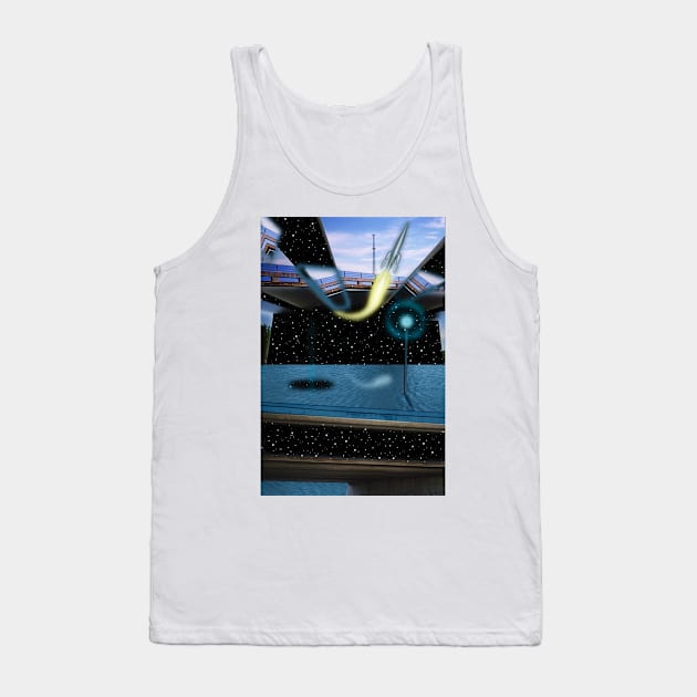 Sea Station Warp Departure Tank Top by dennye